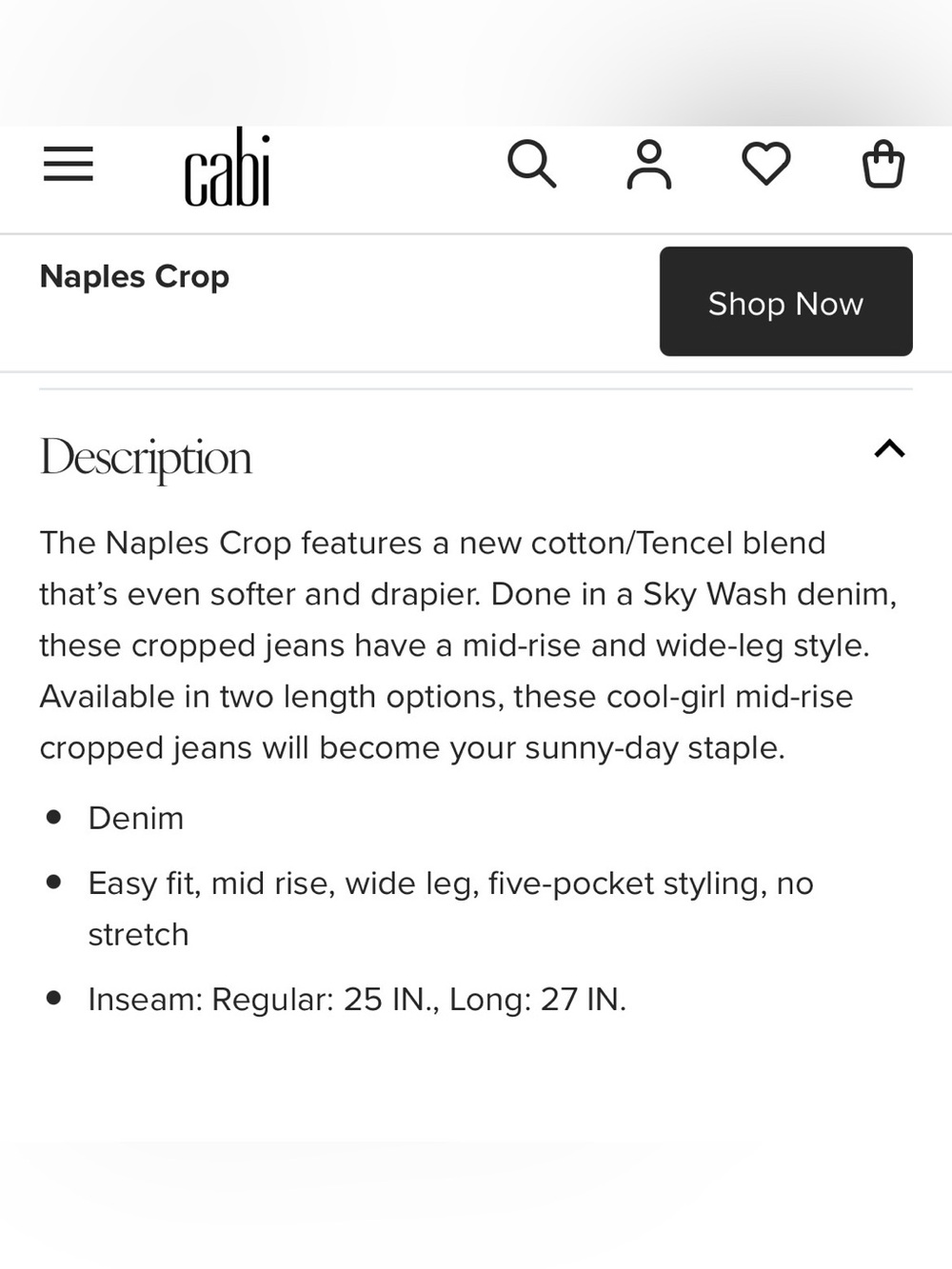 Cabi Naples Crop Spring 26’ - Picture 4 of 13